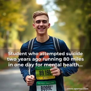 Student who attempted suicide two years ago running 80 miles in one day for mental health charity