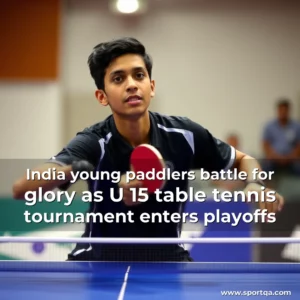 India young paddlers battle for glory as U  15 table tennis tournament enters playoffs